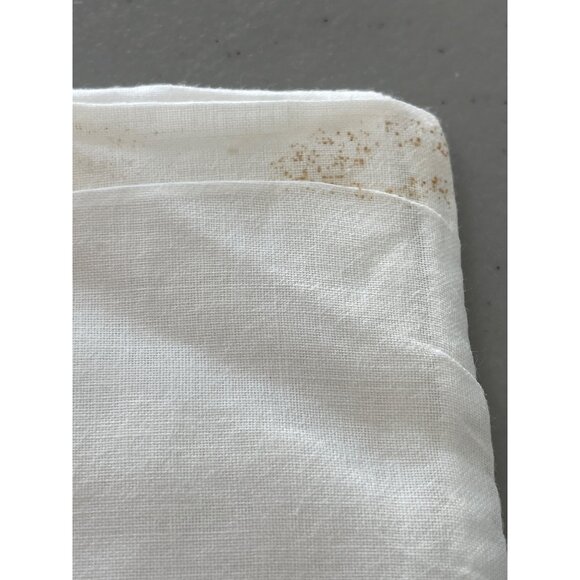 Layette Baby Cotton Pillow Case & Flat Sheet Embroidered White Pink Scalloped - Picture 11 of 14